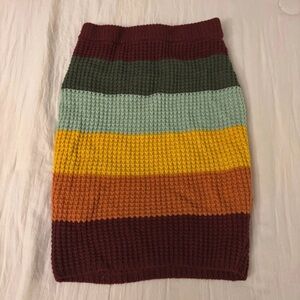 Fashion Nova Multicolor Knit Pencil Skirt